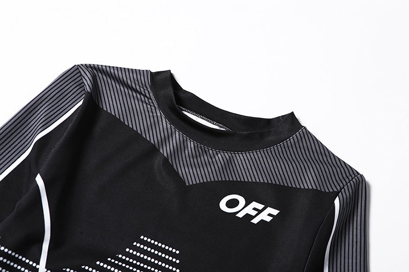 Printed Long Sleeve Yoga Set