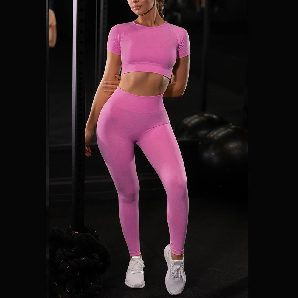 Women’s Seamless Fitness Set – Leggings & Top