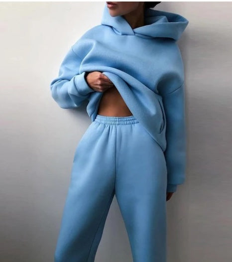 Women's Casual Hoodie & Joggers Set