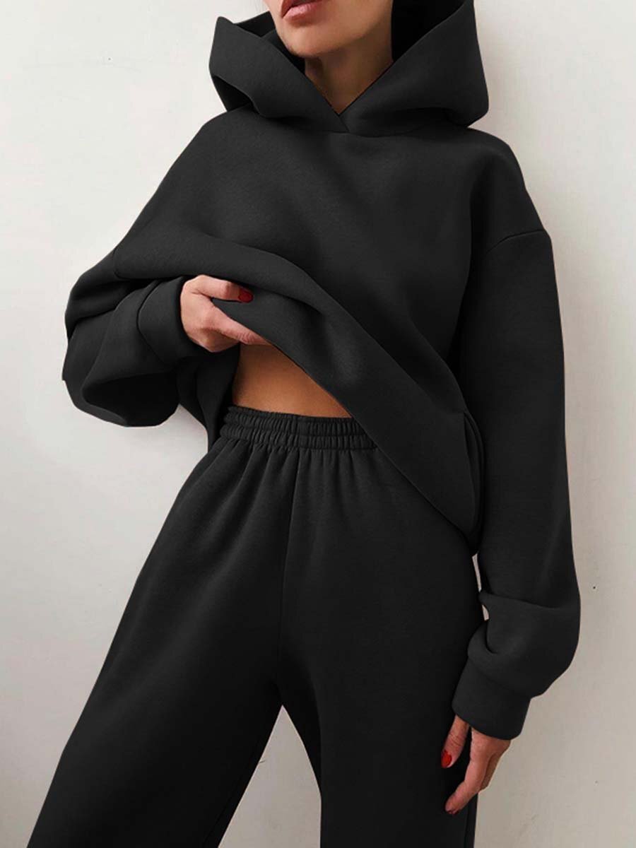 Women's Casual Hoodie & Joggers Set