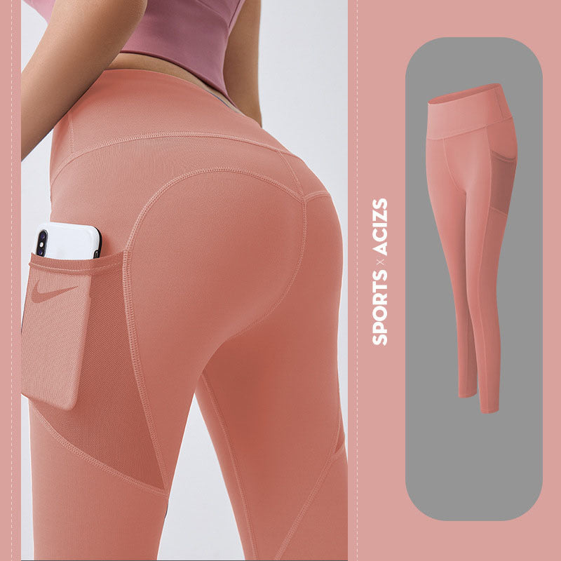 High Waist Yoga Pants with Pocket