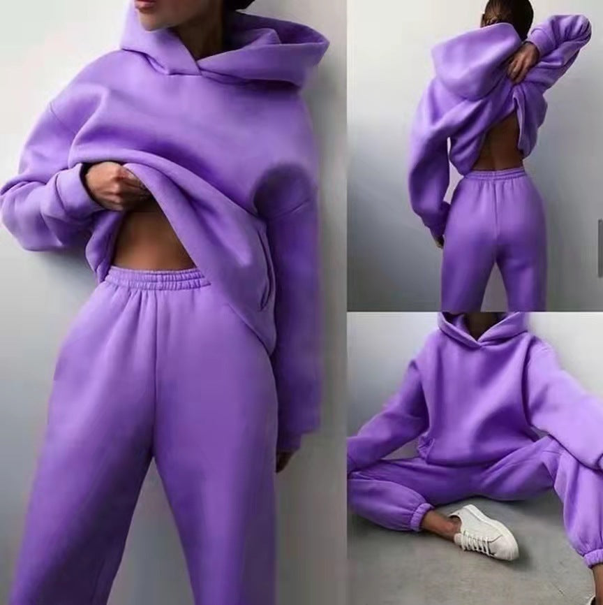 Women's Casual Hoodie & Joggers Set