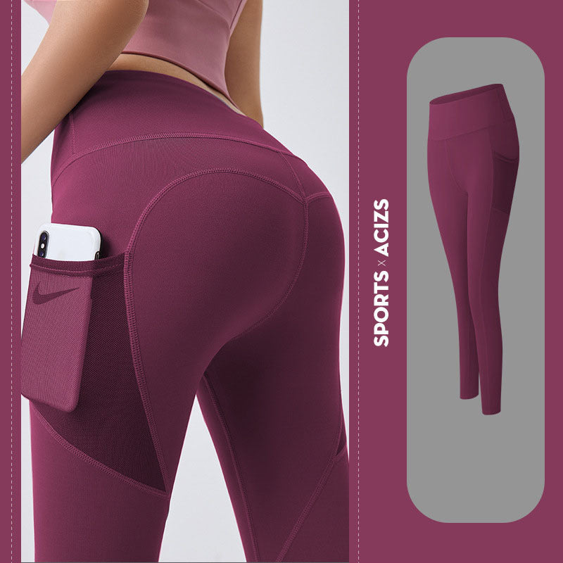 High Waist Yoga Pants with Pocket