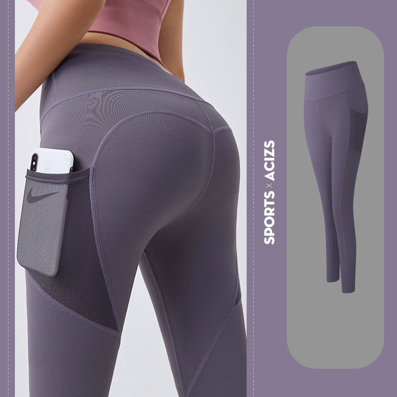High Waist Yoga Pants with Pocket